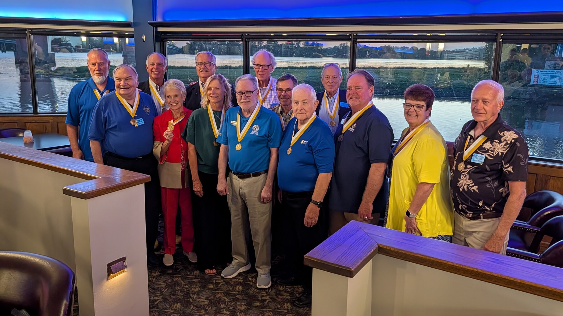 Past recipients of the Dr. Luis V. Amador Medallion gathered together