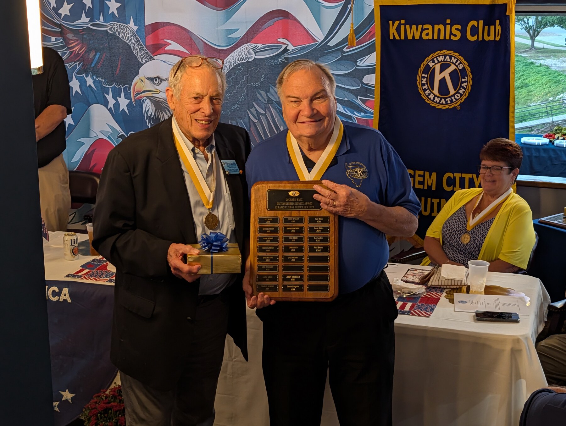 Paul Brown receiving the Richard Walz Distinguished Service Award